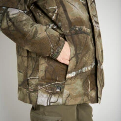 VESTE CHAUDE JUNIOR 100 CAMOUFLAGE TREEMETIC -Échappée Nature veste chaude junior 100 camouflage treemetic 3