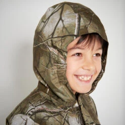 VESTE CHAUDE JUNIOR 100 CAMOUFLAGE TREEMETIC -Échappée Nature veste chaude junior 100 camouflage treemetic 4