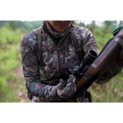 VESTE FEMME CHASSE SILENCIEUSE RESPIRANTE CAMOUFLAGE 500 -Échappée Nature veste femme chasse silencieuse respirante camouflage 500 2