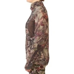 VESTE FEMME CHASSE SILENCIEUSE RESPIRANTE CAMOUFLAGE 500 -Échappée Nature veste femme chasse silencieuse respirante camouflage 500 3