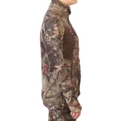 VESTE FEMME CHASSE SILENCIEUSE RESPIRANTE CAMOUFLAGE 500 -Échappée Nature veste femme chasse silencieuse respirante camouflage 500 4