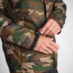VESTE IMPERMEABLE CHAUDE 100 CAMO WOODLAND 18 VESTE IMPERMEABLE CHAUDE 100 CAMO WOODLAND -Échappée Nature veste impermeable chaude 100 camo woodland 8
