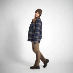 VESTE MOUTONNÉE TYPE SURCHEMISE 500 BLEU 13 VESTE MOUTONNÉE TYPE SURCHEMISE 500 BLEU -Échappée Nature veste moutonnee type surchemise 500 bleu 3