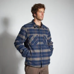 VESTE MOUTONNÉE TYPE SURCHEMISE 500 BLEU 18 VESTE MOUTONNÉE TYPE SURCHEMISE 500 BLEU -Échappée Nature veste moutonnee type surchemise 500 bleu 8