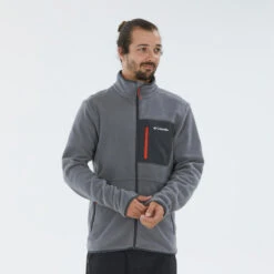 Échappée Nature -Échappée Nature veste polaire columbia grise de randonnee montagne homme 1