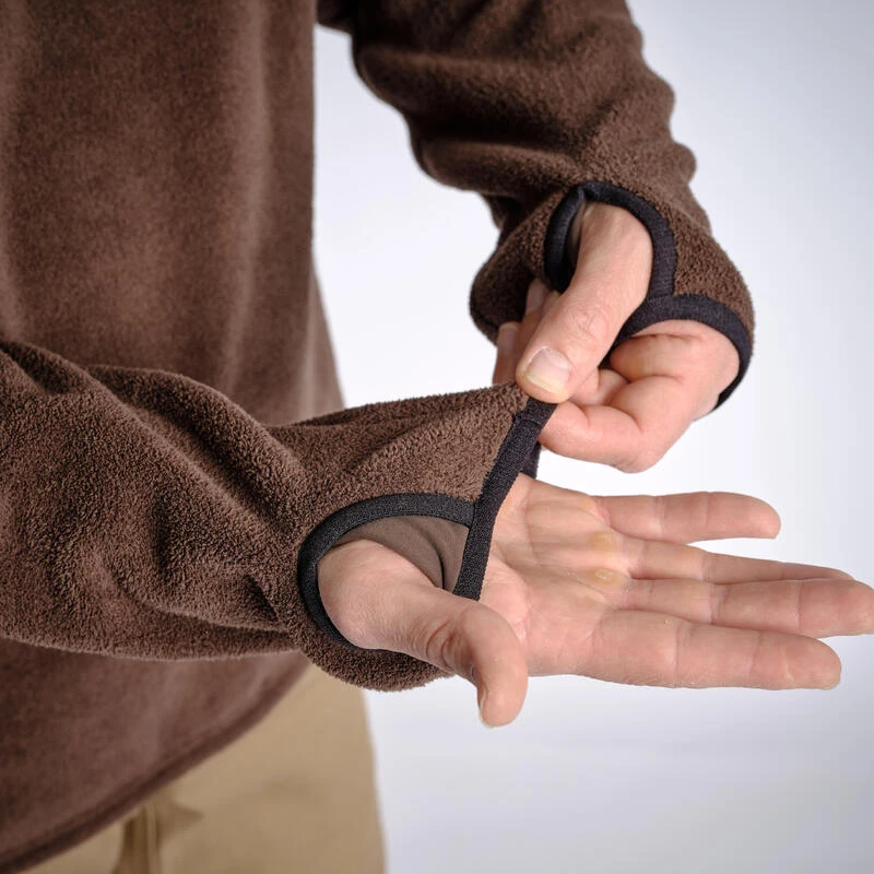 VESTE POLAIRE SOUS VÊTEMENT 500 MARRON 5 VESTE POLAIRE SOUS VÊTEMENT 500 MARRON – Image 5