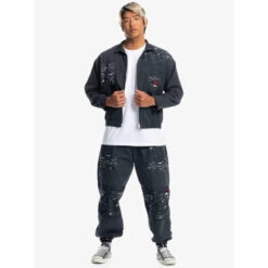 Veste Quiksilver X Stranger Things Upside Down Wind Pour Homme -Échappée Nature veste quiksilver x stranger things upside down wind pour homme 3