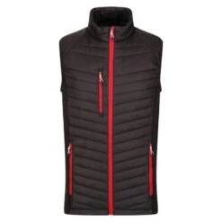 Regatta Veste Sans Manches NAVIGATE Homme (Noir / Rouge Classique)