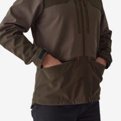 VESTE SOFTSHELL CHASSE MARRON 500 -Échappée Nature veste softshell chasse marron 500 4