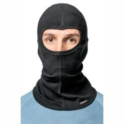 Woolpower Balaclava LITE Merino - Noir -Échappée Nature woolpower balaclava lite merino noir 2