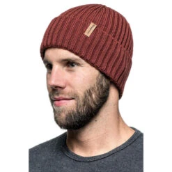 Woolpower Beanie Rib - Rouge Rouillé -Échappée Nature woolpower beanie rib rouge rouille 2