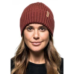 Woolpower Beanie Rib - Rouge Rouillé -Échappée Nature woolpower beanie rib rouge rouille 3