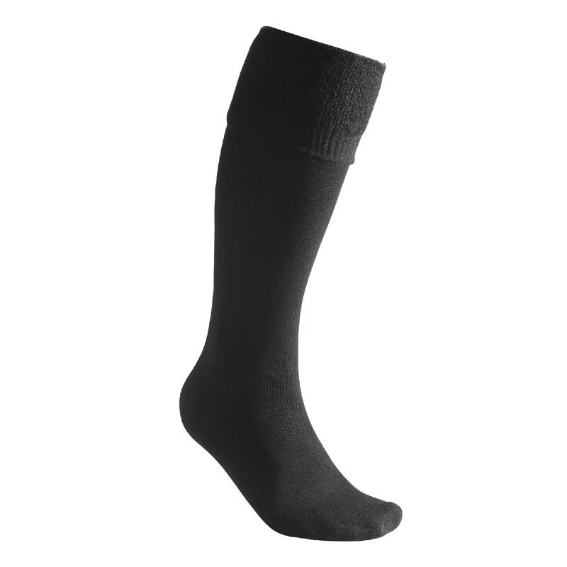 Woolpower Chaussettes Hautes Jusqu'au Genou Merino 400 - Noir 2 Woolpower Chaussettes Hautes Jusqu'au Genou Merino 400 - Noir – Image 2