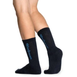 Woolpower Chaussettes Merino Logo Classique 400 - Bleu Marine -Échappée Nature woolpower chaussettes merino logo classique 400 bleu marine 2