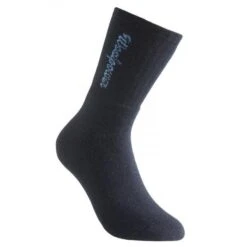 Woolpower Chaussettes Merino Logo Classique 400 - Bleu Marine -Échappée Nature woolpower chaussettes merino logo classique 400 bleu marine 3