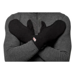 Woolpower Moufles Merino Thin 400 - Gants - Noir -Échappée Nature woolpower moufles merino thin 400 gants noir 2