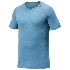 Woolpower Tee De Base Couche Merino LITE - Bleu Nordique -Échappée Nature woolpower tee de base couche merino lite bleu nordique 2